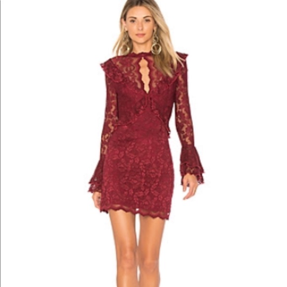 SAYLOR Dresses & Skirts - Bell sleeve lace dress!